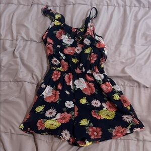 Abercrombie Kids Navy Floral Romper